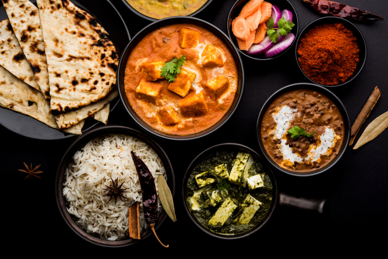 Indian food served at Dina's Takeaway Bishopbriggs